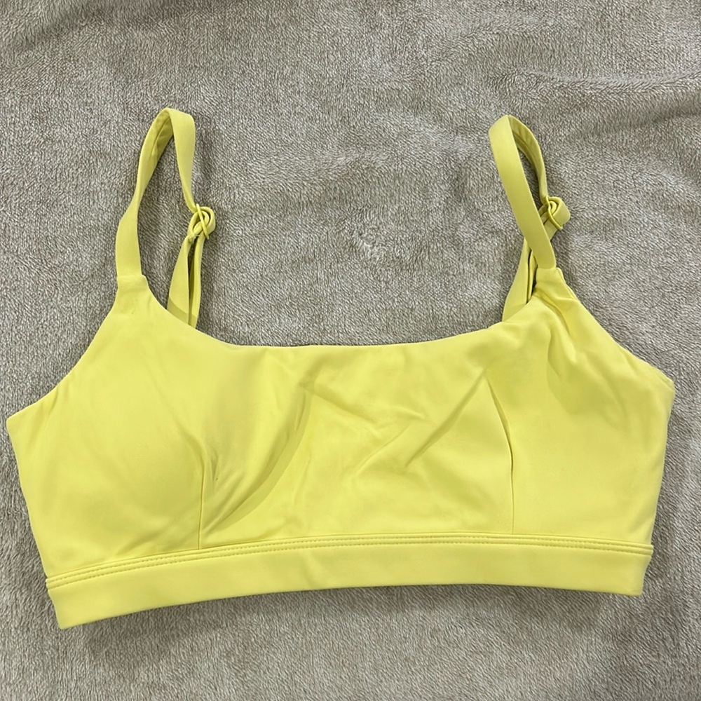Yellow balance athletic bra medium size